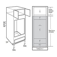 SE-0D3384U: Espresso 33" Double Oven Cabinet