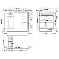 SE-BBC39: Espresso 39" Blind Corner Base