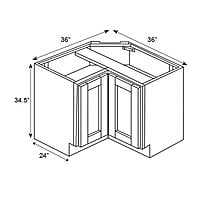 SE-BER36: Corner Base Cabinet