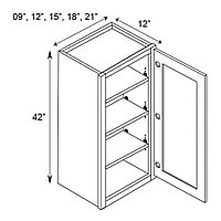 SE-W0942: Shaker Espresso Wall Cabinet