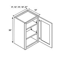 SE-W1236: Single Door Wall Cabinet