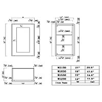 SE-W1530: Single Door Wall Cabinet