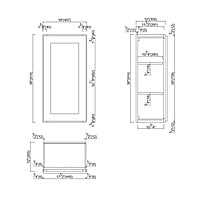 SE-W1536: Single Door Wall Cabinet