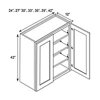 SE-W2442: Espresso Wall Cabinet