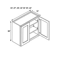 SE-W2736: Espresso Wall Cabinet