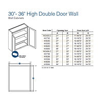 SE-W2736: Espresso Wall Cabinet