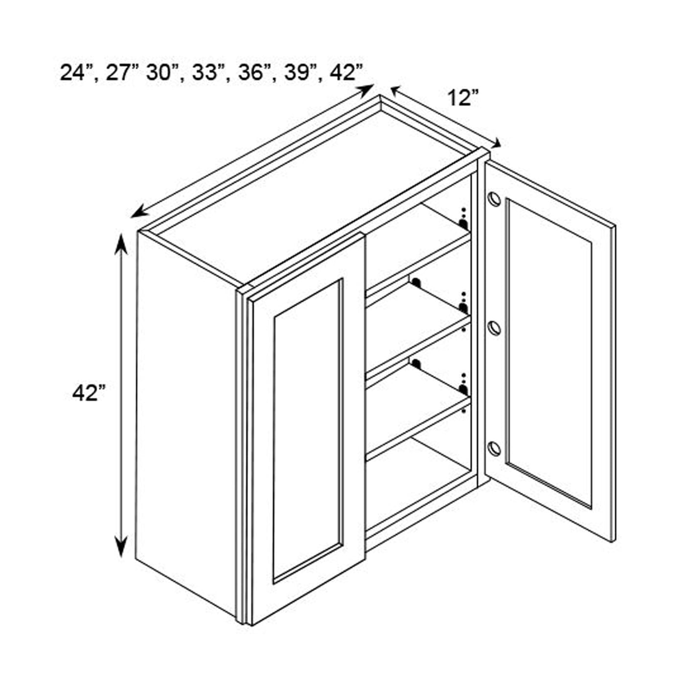 SE-W2742: Espresso Wall Cabinet SE-W2742: Espresso Wall Cabinet