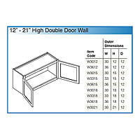 SE-W3312: Two Door Kitchen Cabinet