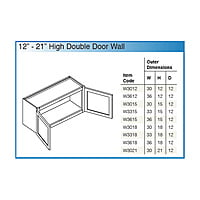 SE-W3615: Two Door Kitchen Cabinet