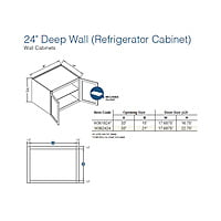 SE-W361824: Espresso Wall Cabinet